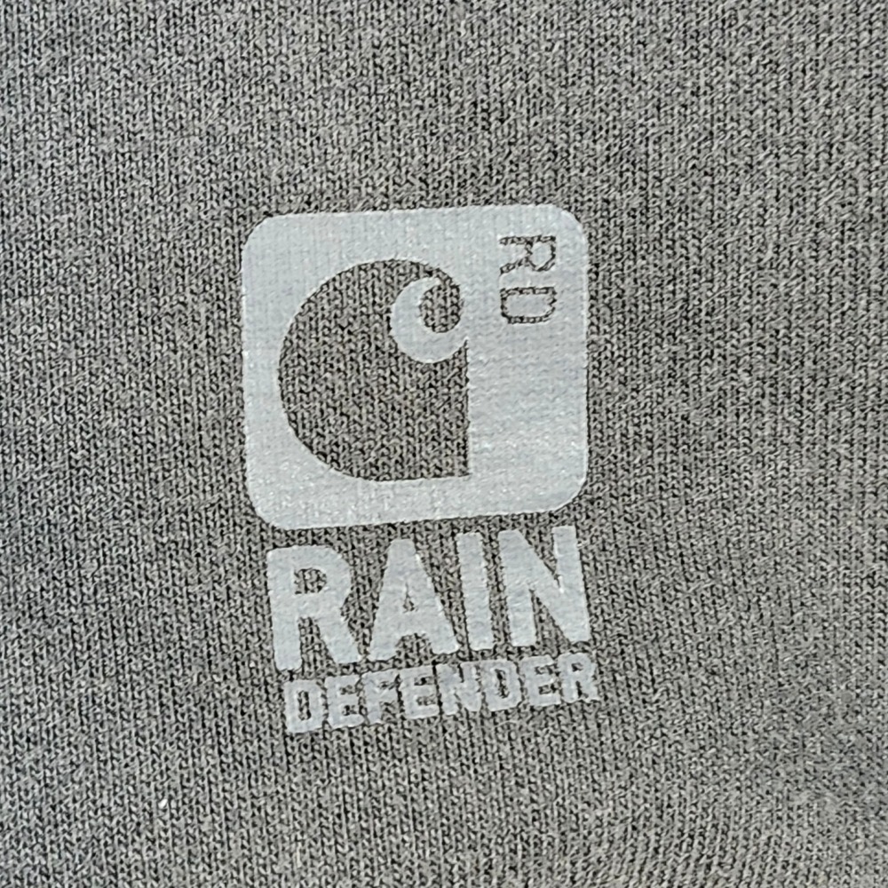 Carhartt Rain Defender Black Full Zip Hoodie Mens 2XL Original Fit Heavyweight - Picture 5 of 15